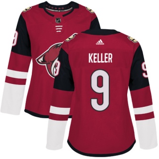 Women's Clayton Keller Arizona Coyotes Adidas Burgundy Home Jersey - Authentic Red